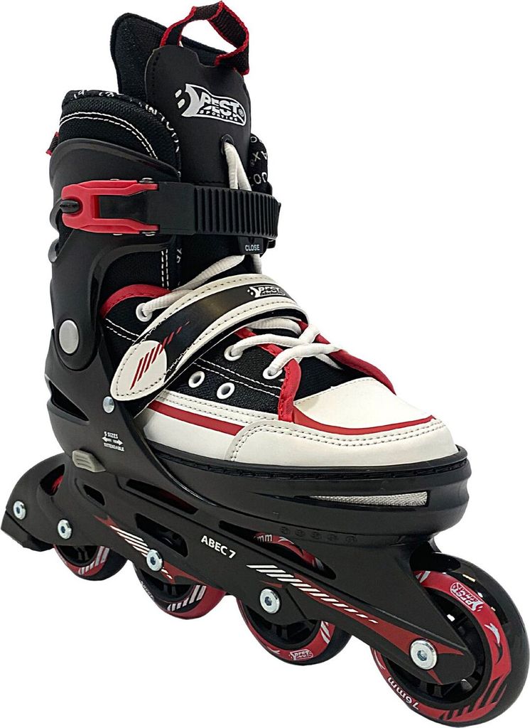 Best Sporting Inline Skates Kinder I Rollschuhe größenverstellbar I robuste Inliner für Jugendliche mit Bremse I Rollerskates Schuhe Kinder I In...