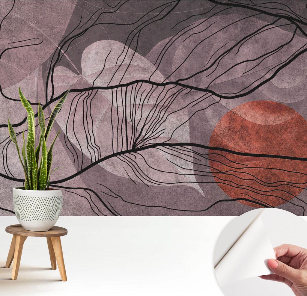 Fototapete selbstklebend - 208x146 cm - Tapete - Wandtapete - Wandbilder - Klebefolie - Dekofolie - Tapete Folie - Wand - Dekoration - Wohnzimmer -...
