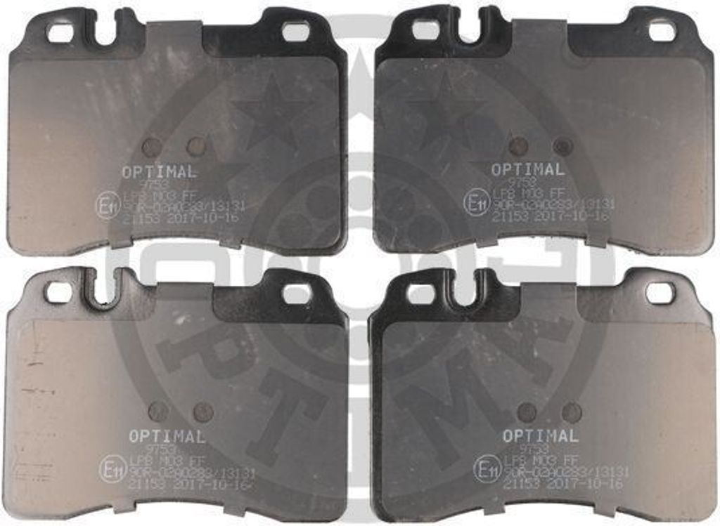 OPTIMAL Bremsbeläge Satz Vorne Bremsklötze passend für MERCEDES-BENZ 190 (W201) BP-09753