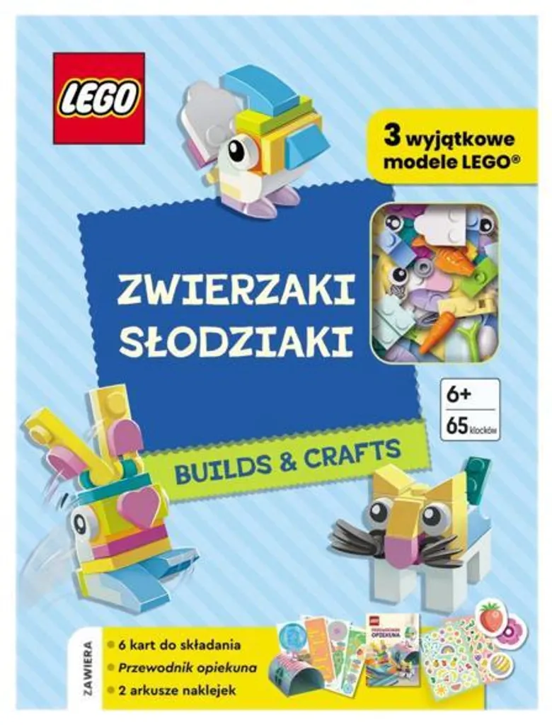 LEGO Animaux cuties : Livre de construction et pliage papier créatif