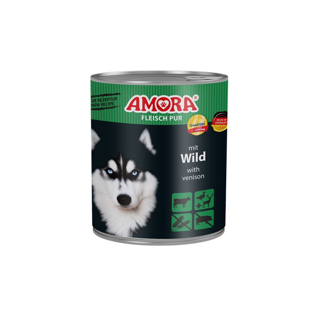 AMORA Dog Fleisch Pur Wild 800g