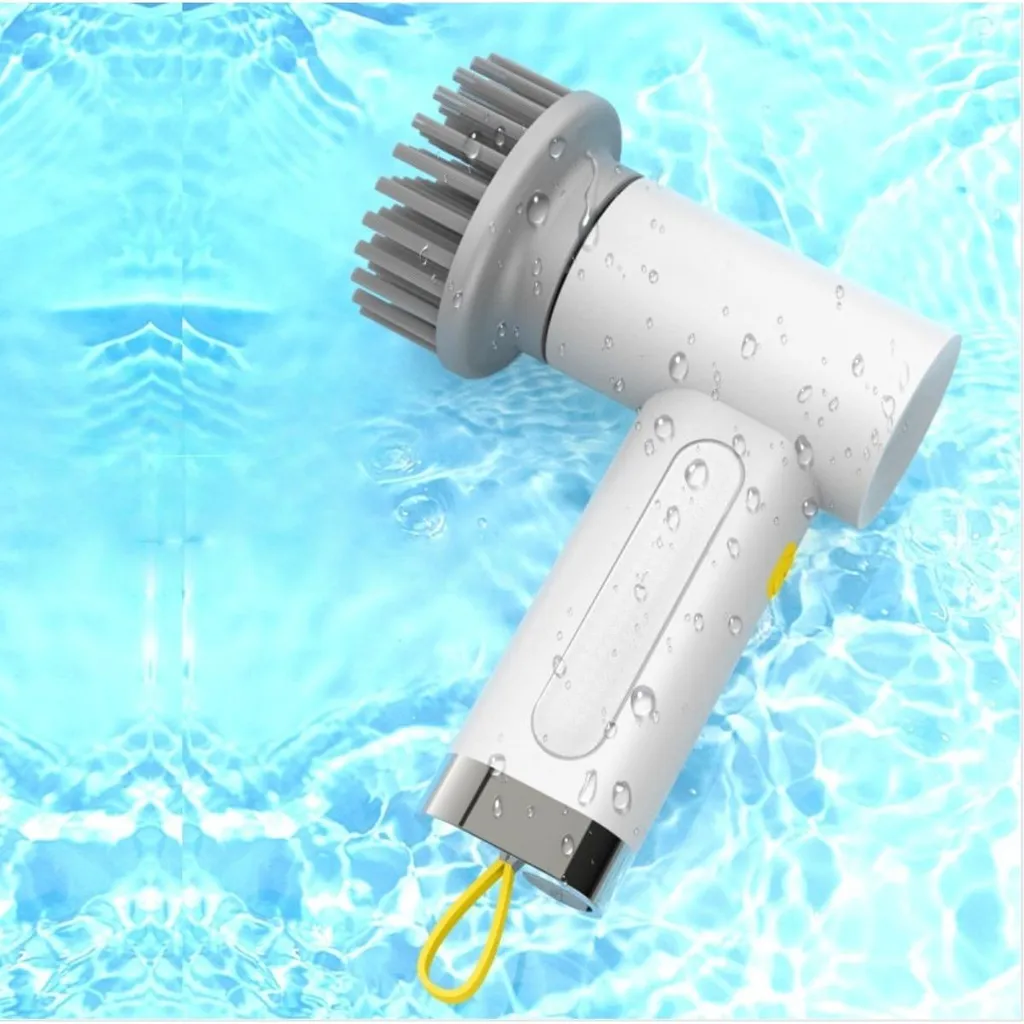 Brosse électrique pour vaisselle et cuisine rotative 360 Blanc 18cm - 2