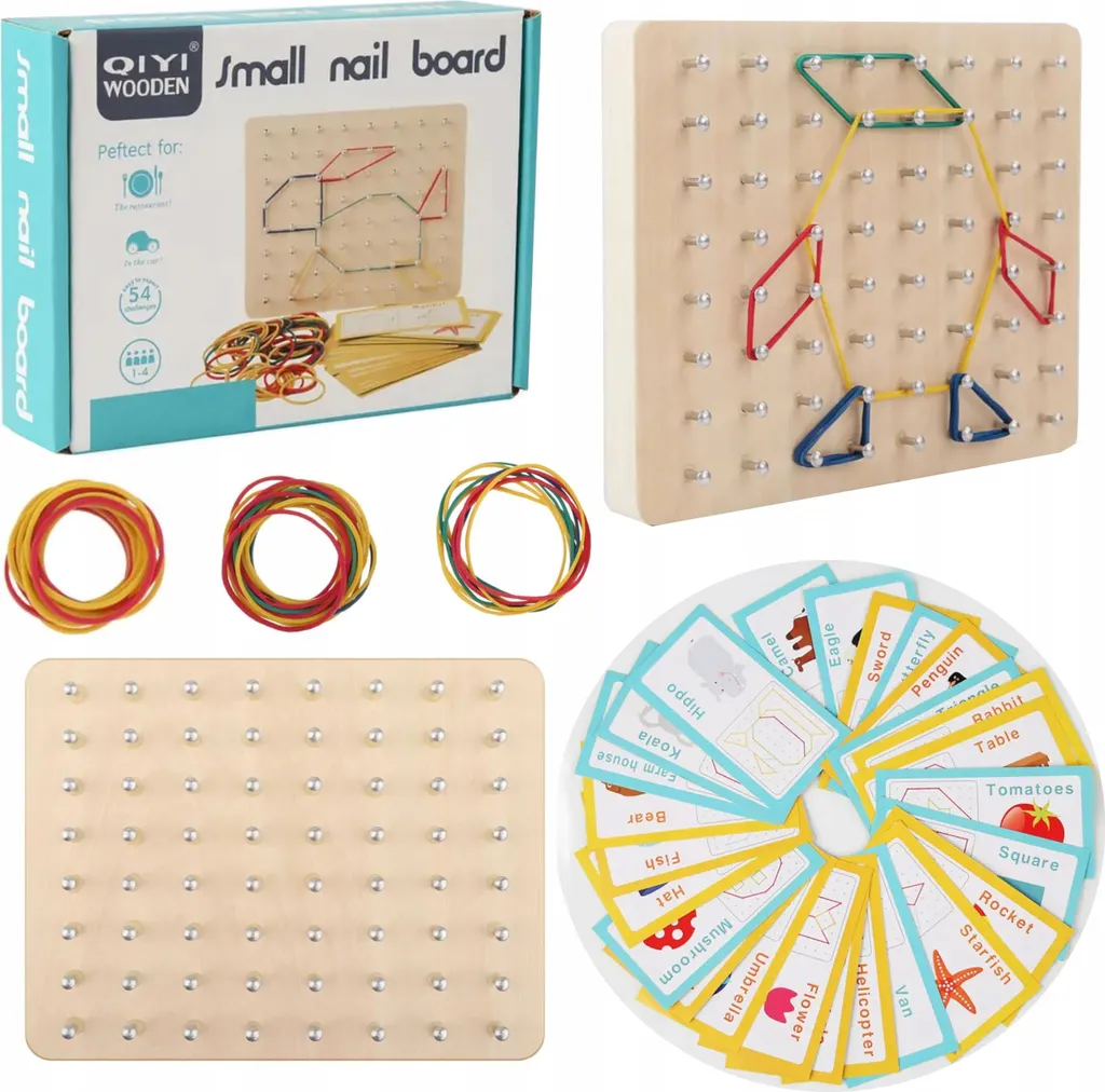 Jeu de tri en bois et puzzle éducatif avec planche créative 3 ans