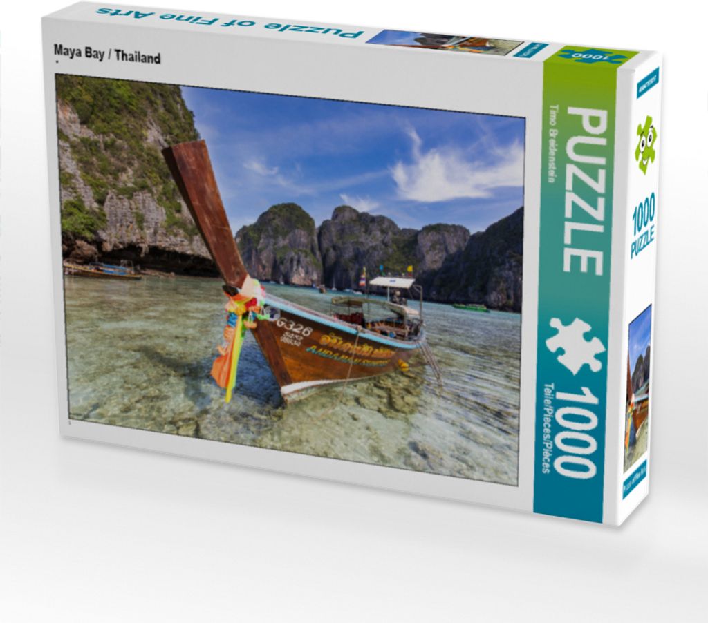 CALVENDO Puzzle Maya Bay / Thailand | 1000 Teile Lege-Größe 64x48cm Foto-Puzzle für glückliche Stunden