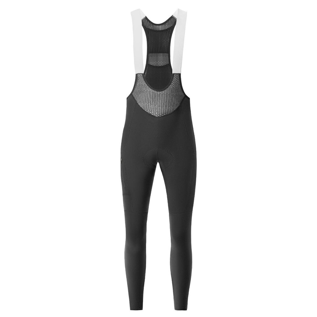 ROCKBROS Road to Sky Herren Träger Radlerhose Lang Gepolstert mit Netzseitentasche Sommer,Fahrrad Trägerhose Lang, Bib Radhose S