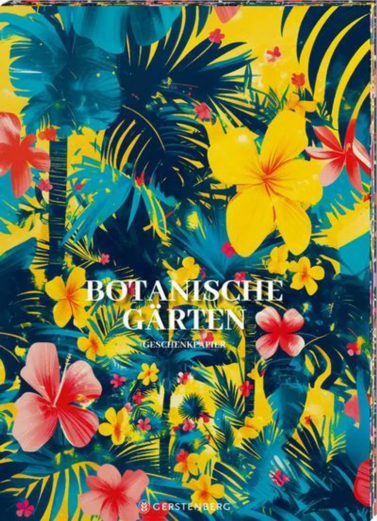 Carnet de papier cadeau Jardins botaniques : 12 feuilles détachables