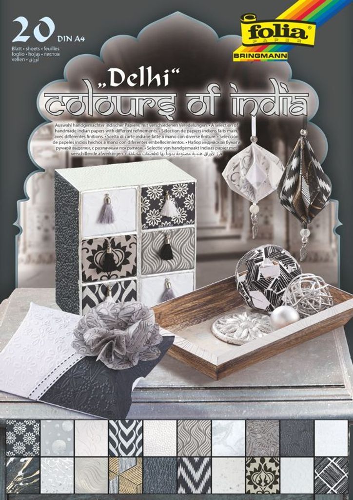 folia Naturpapierblock "DELHI" DIN A4 20 Blatt Produktbild 