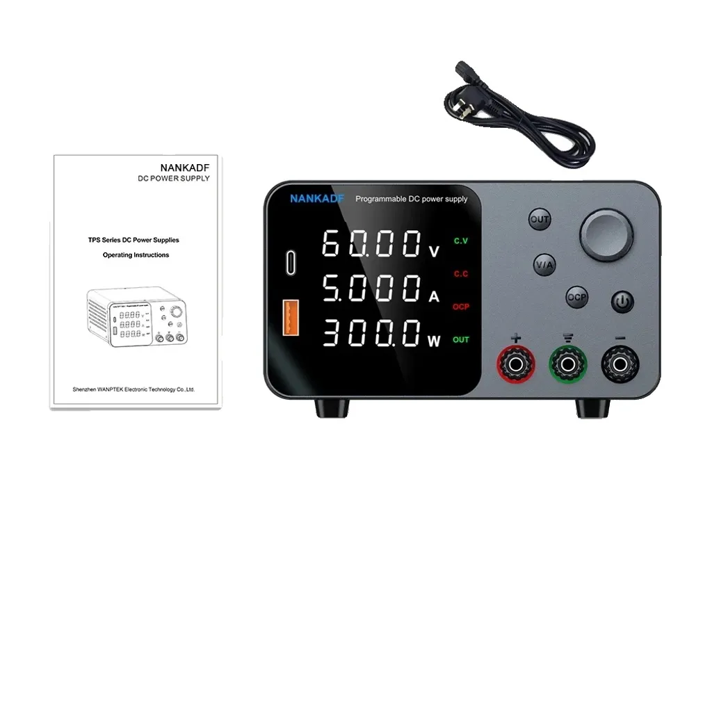 Alimentatore DC 30V 10A / 60V 5A TPS605 - Precisione Professionale per Lab