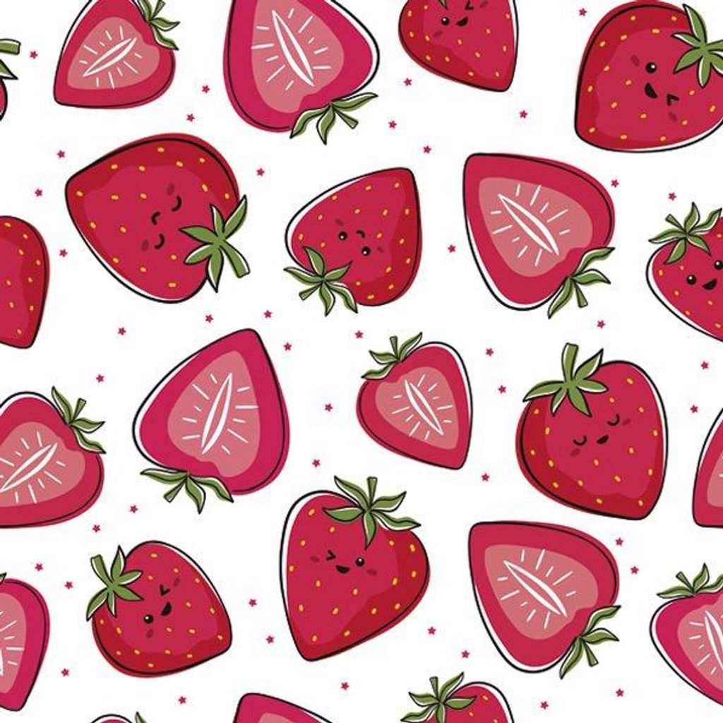 Servietten 33x33 cm - Adorable Strawberries
