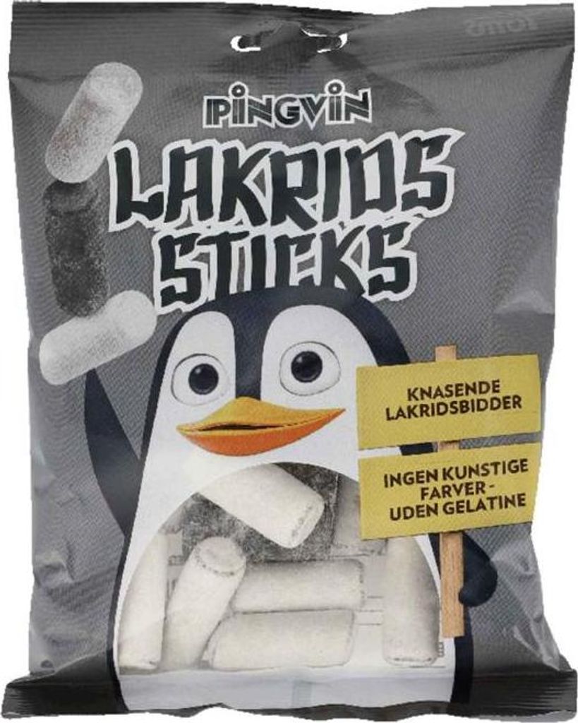 Toms Pingvin Lakridssticks 180g Produktbild 