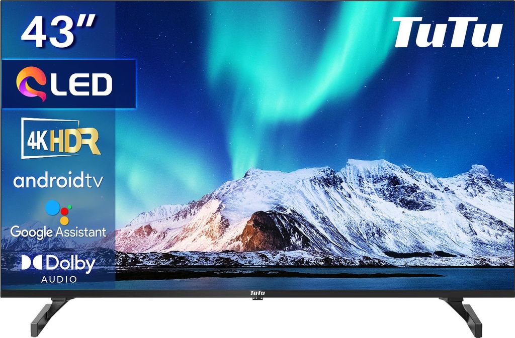TuTu Android Smart TV - QLED 4K Ultra HD - 43 Zoll/109 cm - Produktbild 