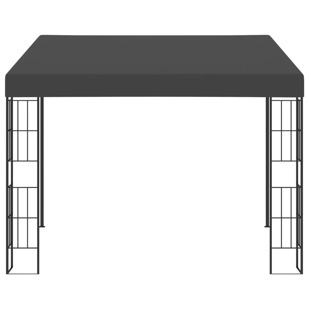 Pavillon mural 3x3 m anthracite - Solution d'ombrage fixe sans encombre