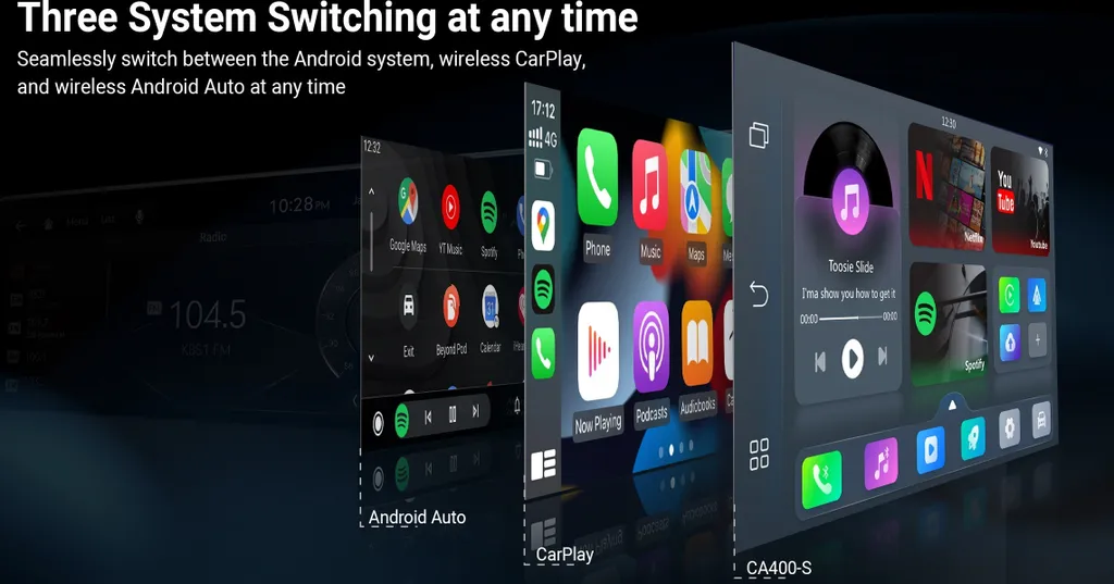 Plus de câbles USB : Adaptateur CarPlay sans fil et Vidéo Android Auto - 14