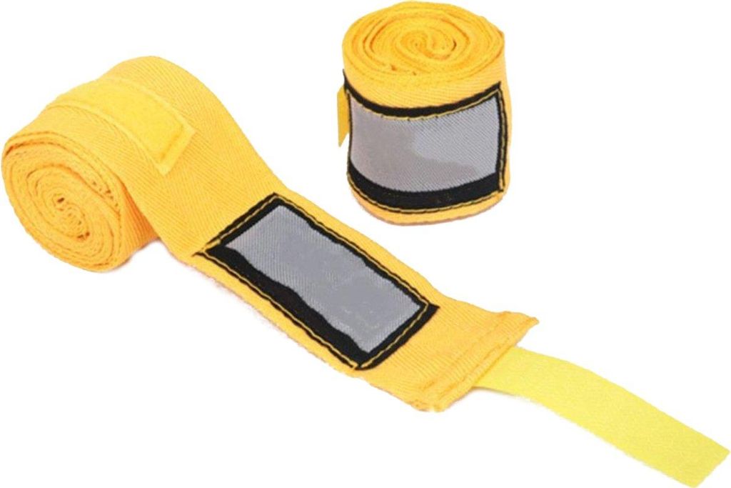 Jumadas Boxbandage – Trainingsbandage – Schutz – Boxen – Taekwondo – Kampfsport – 3 Meter – Gelb