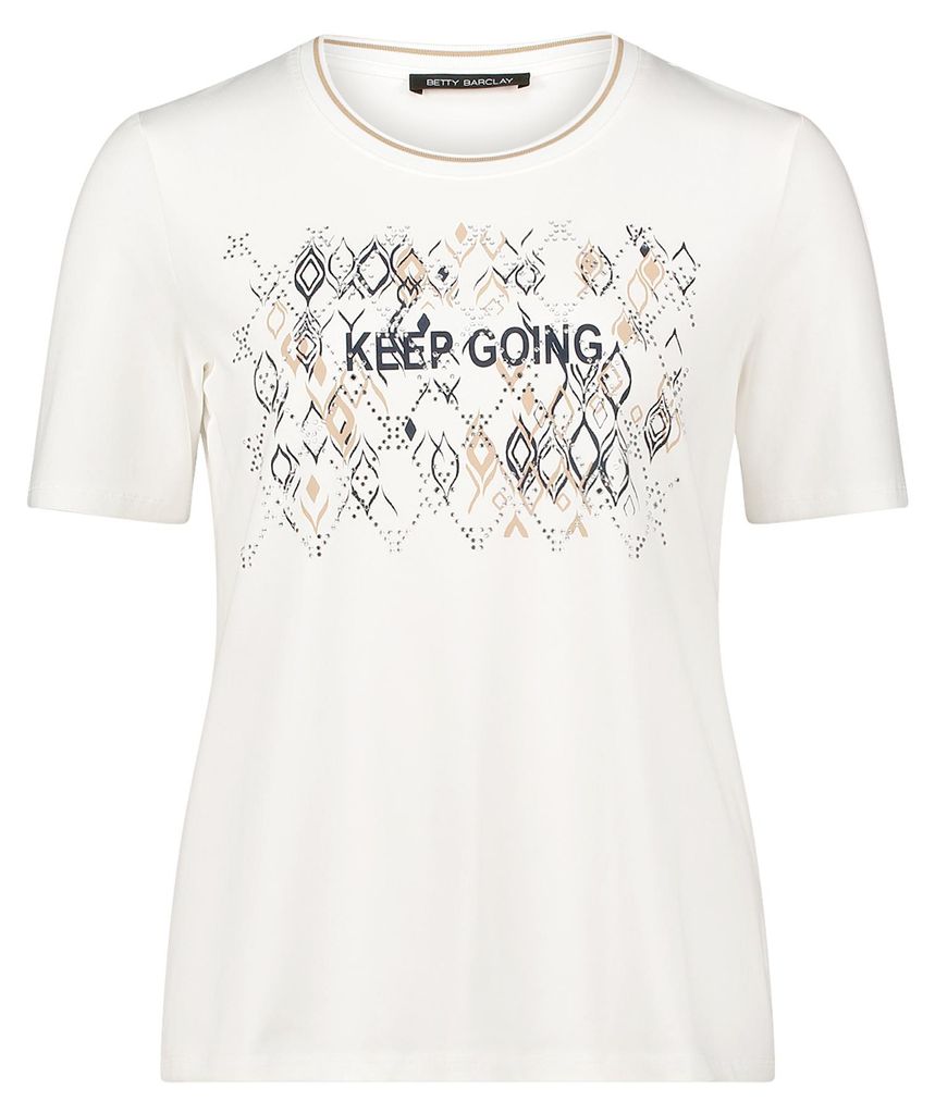 Betty Barclay Shirt Kurz 1/2 Arm Patch Cream/Sil 46