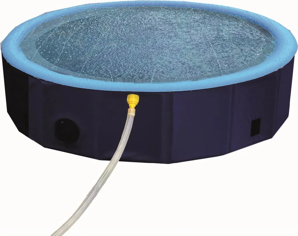 Nobby 2 in 1 Splash-Pool Blu L Ø 160 cm | Piscina per Cani con Fontana