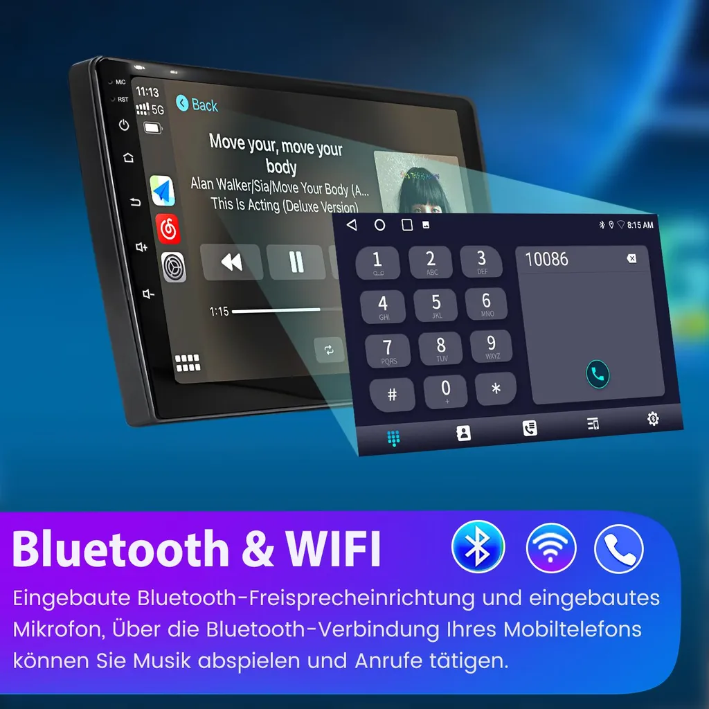 Radio Android 9" per Volkswagen Multivan T5: Wireless CarPlay 2+32GB - 10