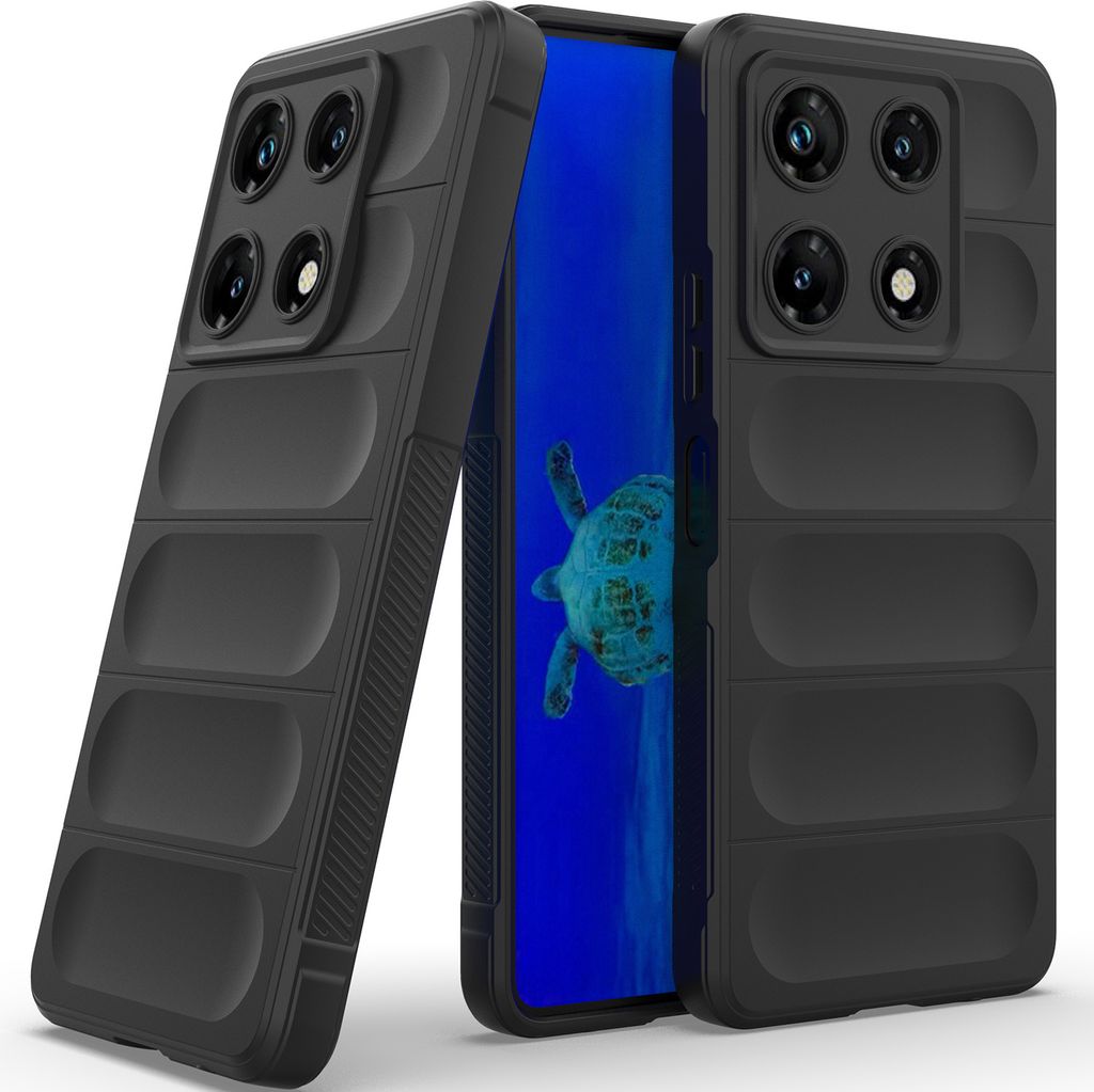 Handyhülle für Infinix Note 30 Pro Weich TPU Silikon Stossfest Anti-rutsch Hülle Schwarz