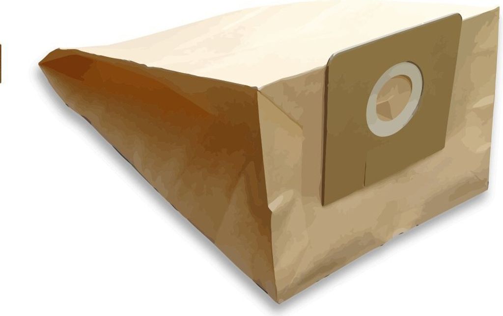 A single vacuum cleaner bag is shown against a white background.