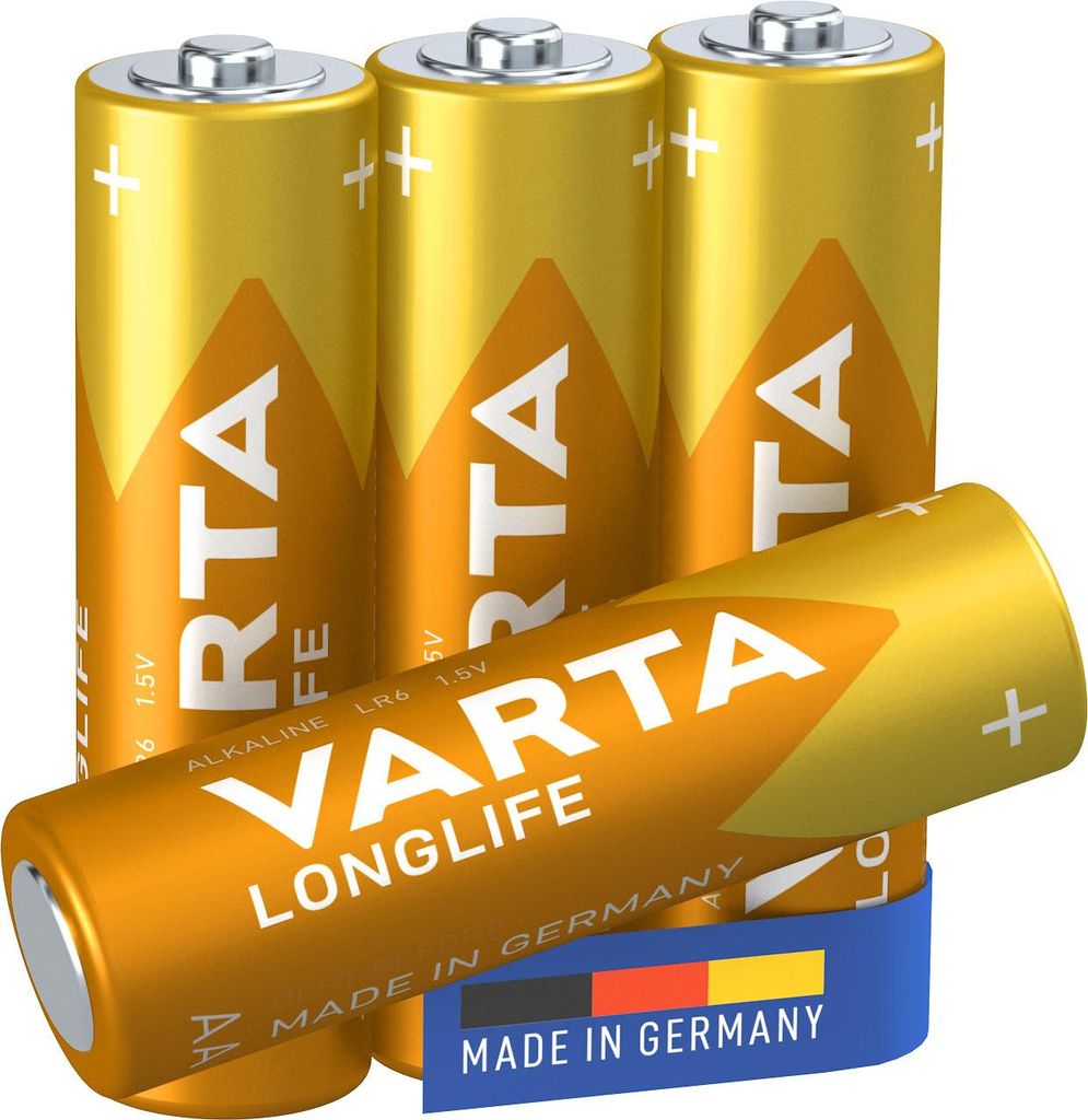 Varta LR06 Longlife 4 AA Batterien