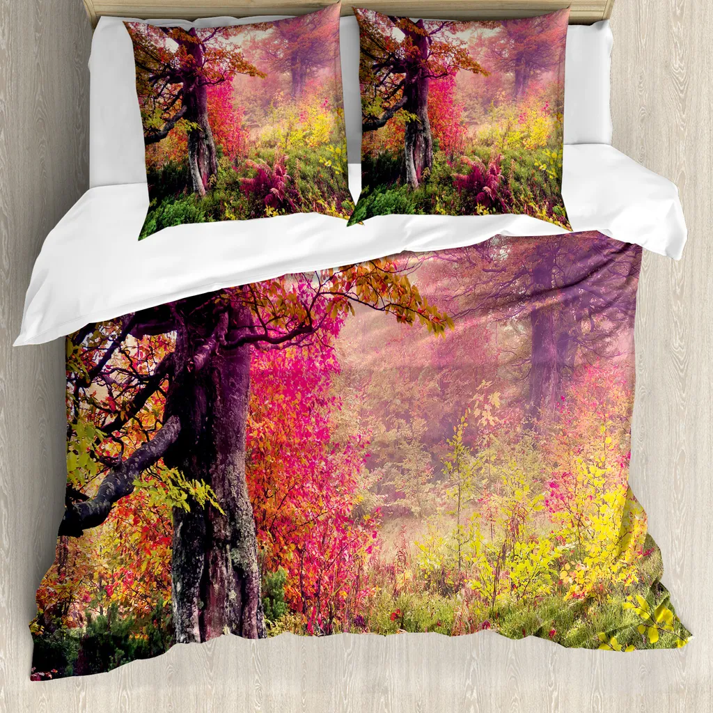 Copripiumino Abakuhaus Bosco 200x200 - Set Autunnale con Federe