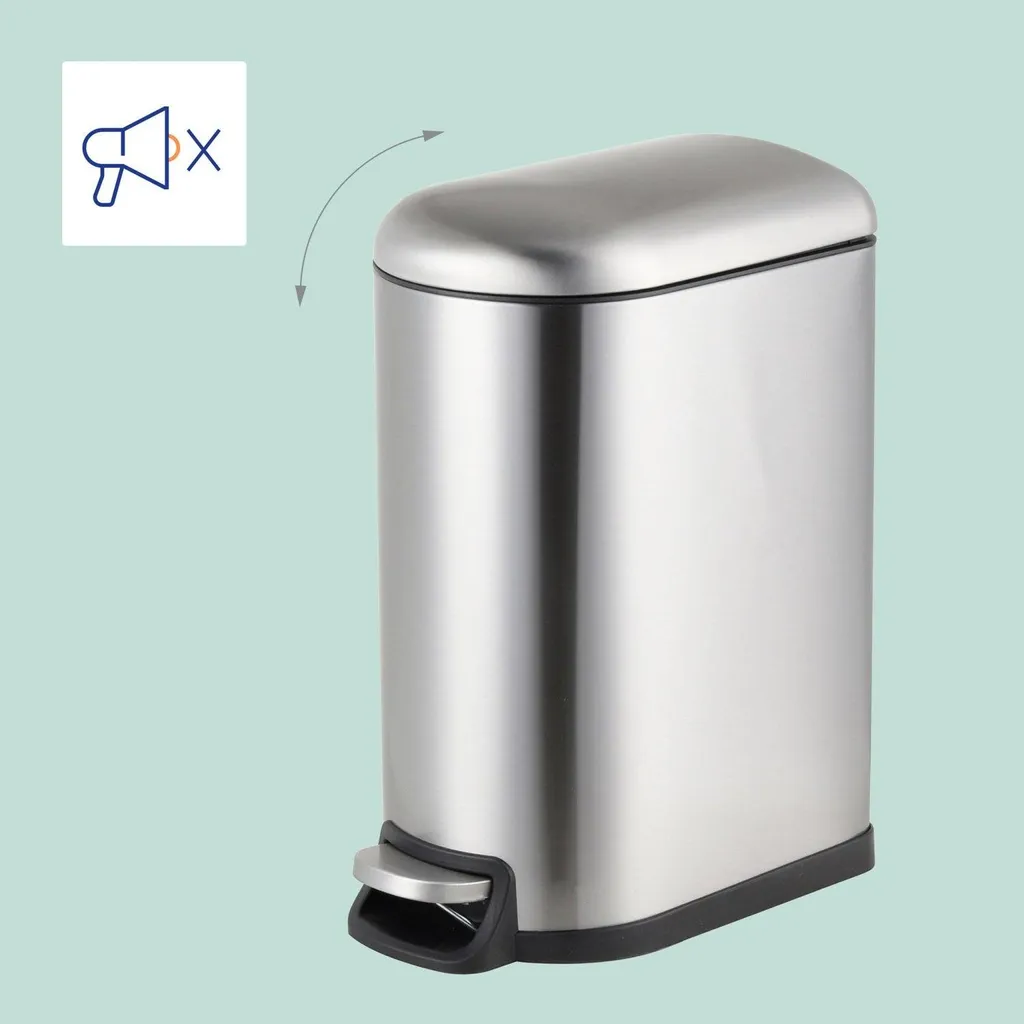 Cestino Spazzatura 10L Metallo Soft Close | Pattumiera Bagno Design