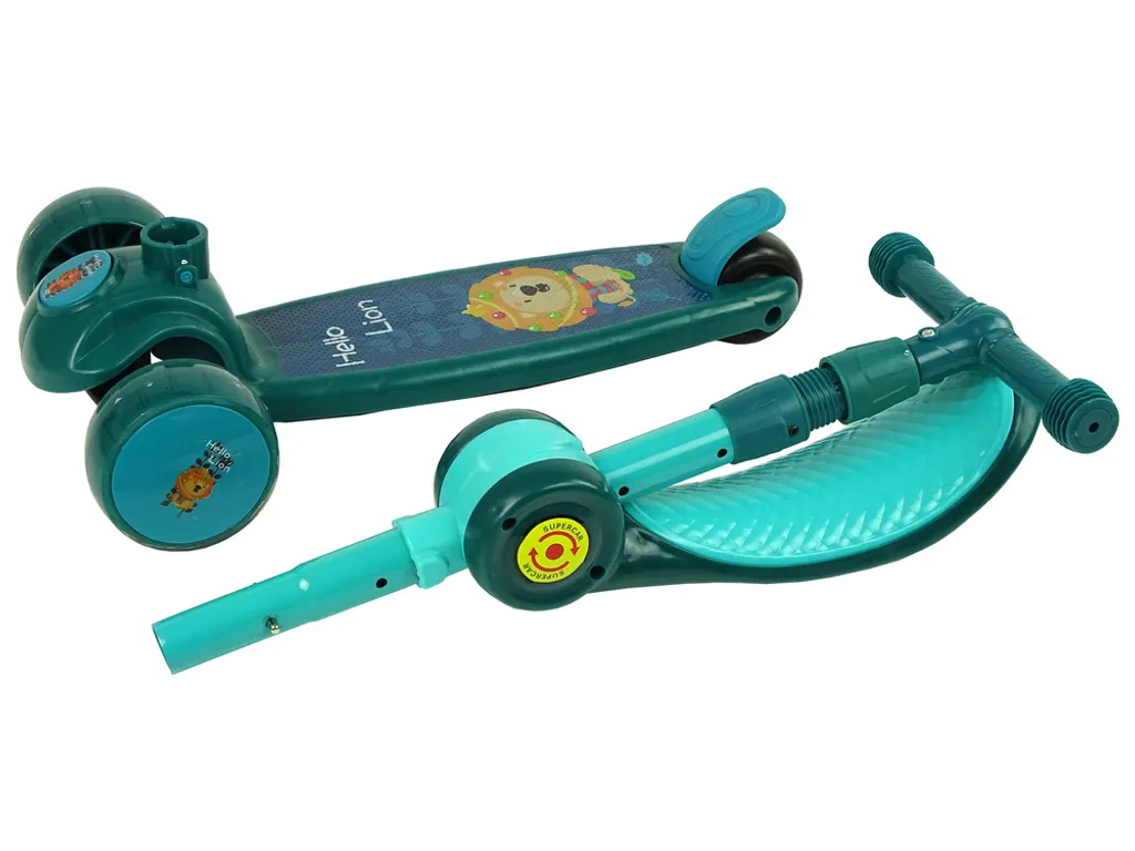 Trottinette 3 roues stable selle ultralégère et module sonore intégré