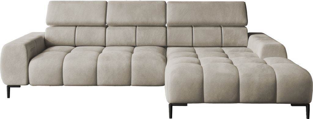 DomoHome Ecksofa PLAZA-MINI Stoff SOLAR Eckcouch Inkl. Mit Produktbild 