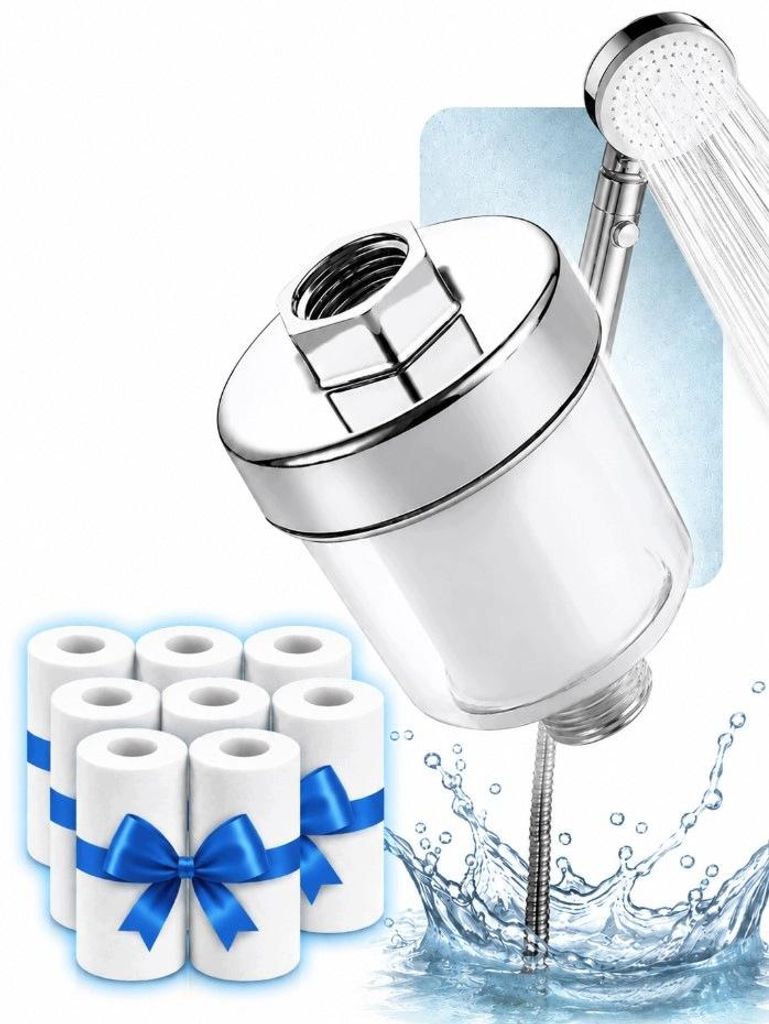Duschfilter + 8 Wasserfilterpatronen 5 Mikron Produktbild 