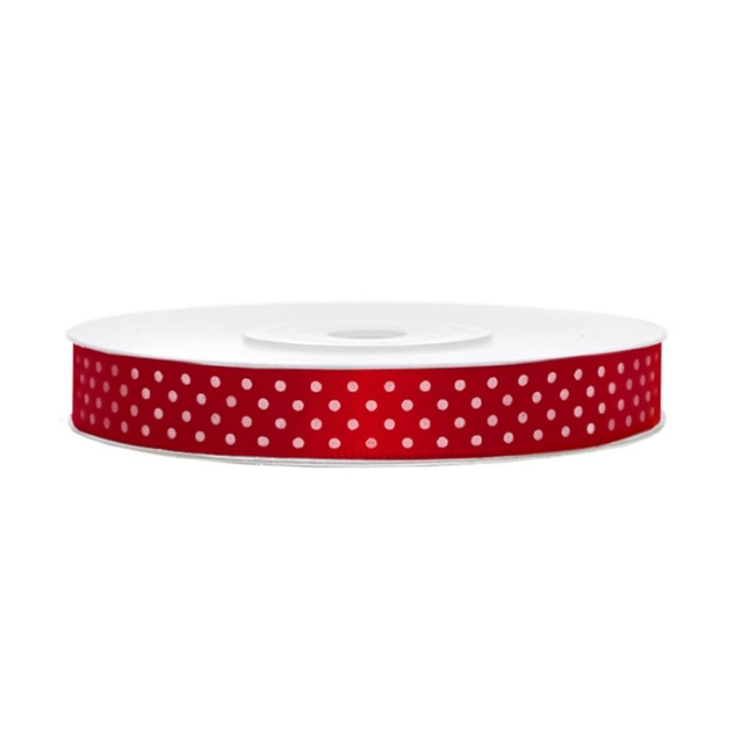 Rotes Satinband 12 mm/25 m, 1 Stk.
