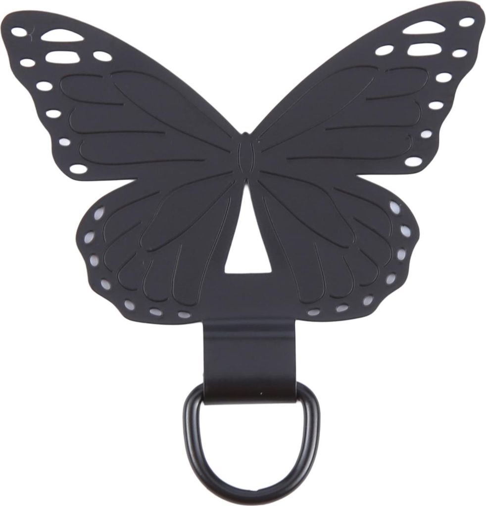 Für Smartphones Schmetterling Metall Handy Lanyard - Befestigungsring Schwarz