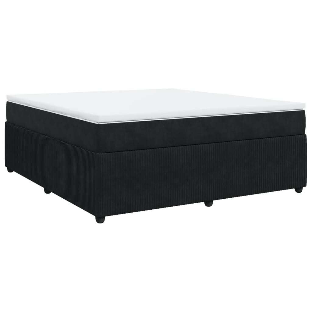 "SALE 2026"Boxspringbett Modernes/Doppelbett - Polsterbett Erwachsene/r /Kind - mit Matratze Schwarz 180x200cm Samt - Klassische Betten DEMöbel577930