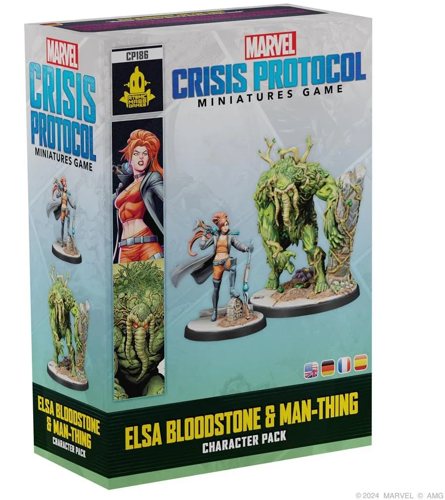 Marvel Crisis Protocol Elsa Bloodstone et Man-Thing figurines AMG