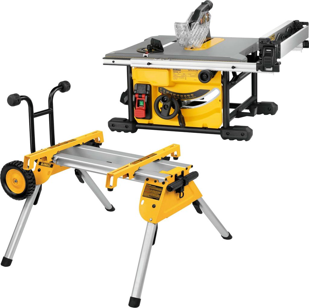 DeWalt Tischkreissäge 210 mm, 1850 W, mit Untergestell Produktbild 