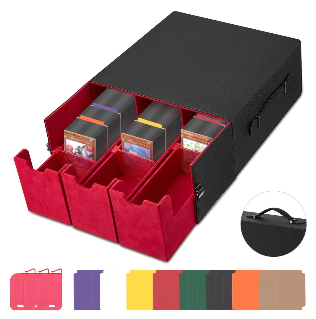 Boîte de rangement TCG anti-désordre pour 2400 cartes avec tri intelligent