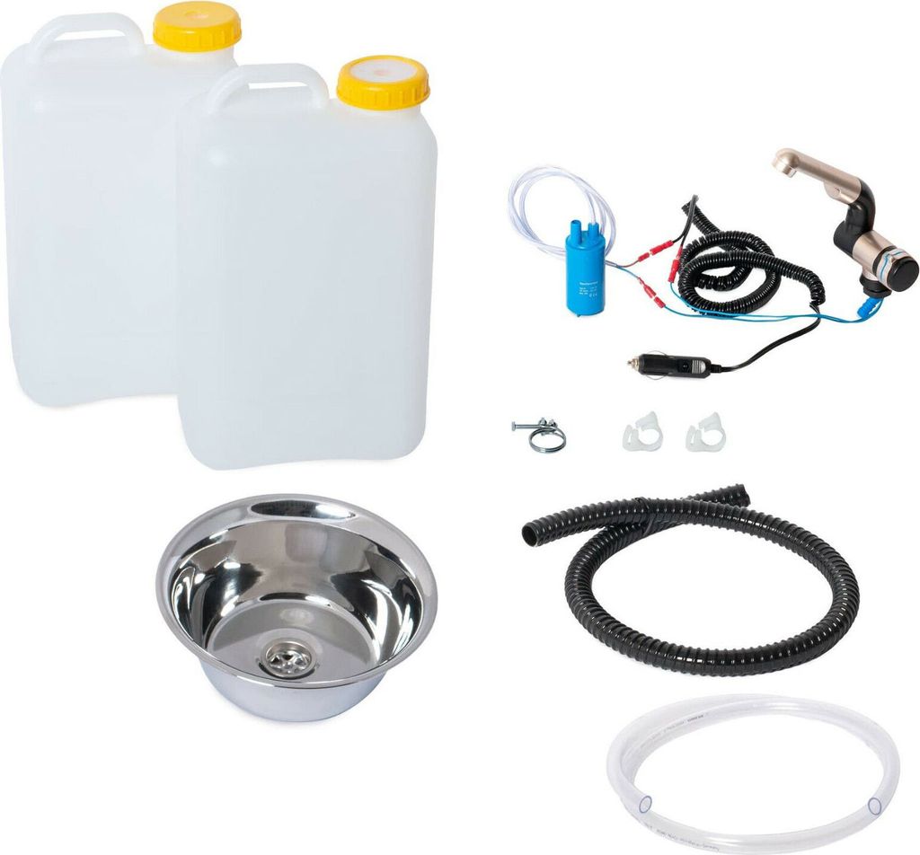 12V Camping Evier kit lavabo Evier 24cm (240mm) 19 litres Image du produit 