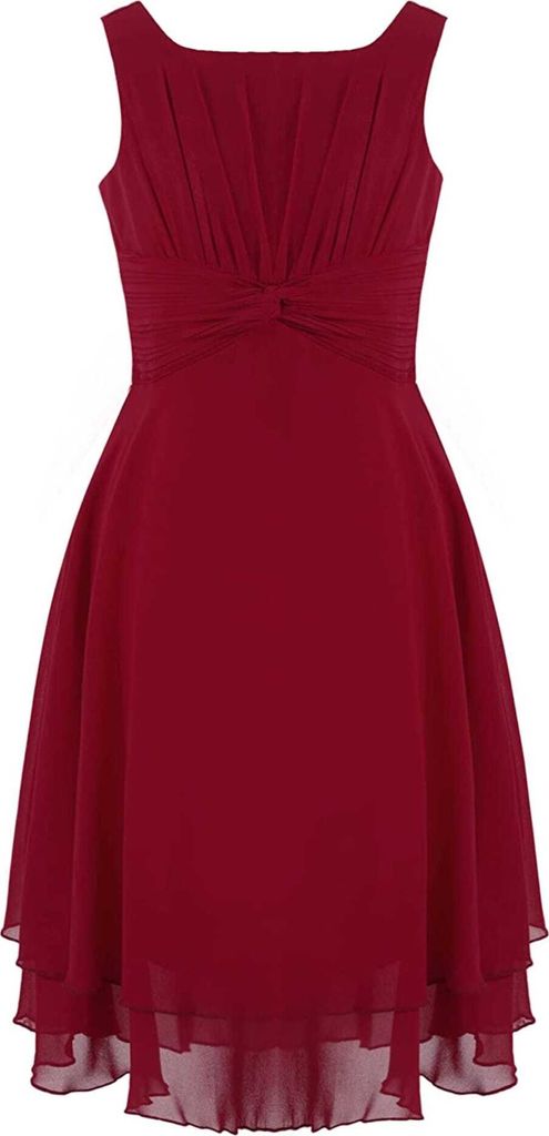 Mädchen Sommer Kleid Gr. 164 Cm Chiffon Ärmellos Partykleid Produktbild 