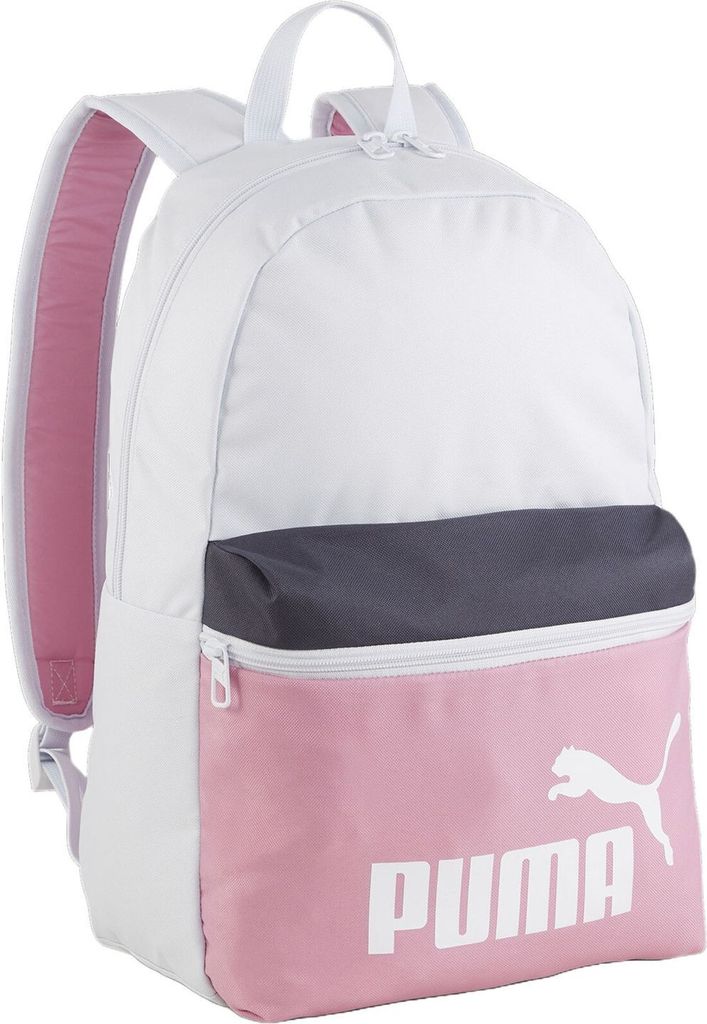 PUMA Rucksack Phase Backpack 22L Silver Mist-Galactic Gray-Mauved Out-Mauved Out hellgrau