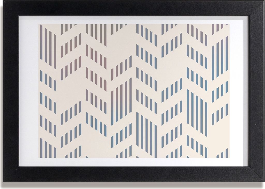 Bild 30x20 MDF-Rahmen, Wandkunst geometrischer Hintergrund Produktbild 