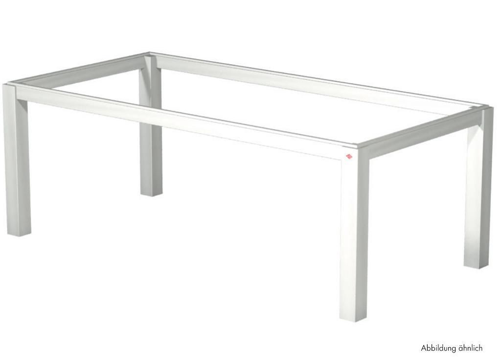 Tischgestell T120 Edelstahloptik 2000 x 1000 x 720 mm