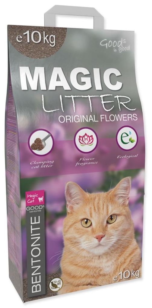 Magic Litter Bentonite Original Flowers Katzenstreu 10kg Produktbild 
