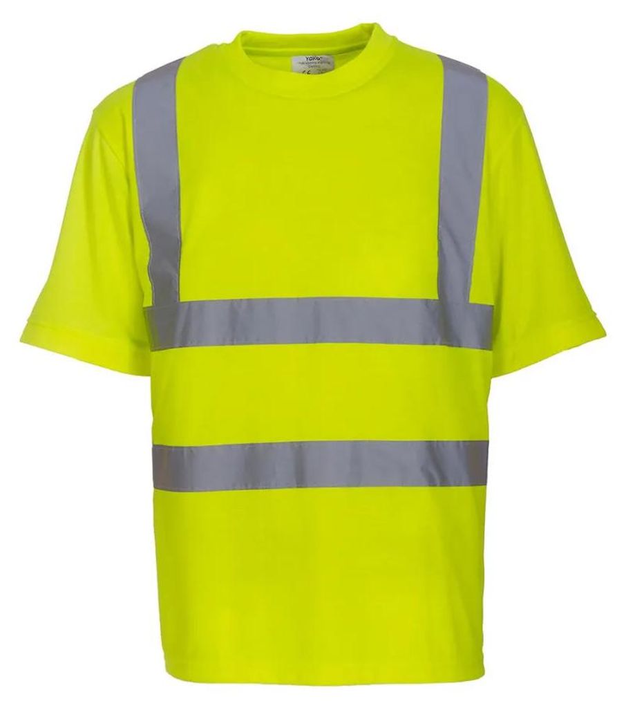 Yoko - "Fluo" T-Shirt für Herren FK2669 (4XL) (Gelb)