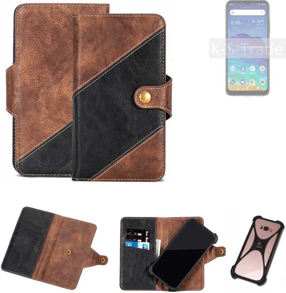 K-S-Trade Handyhülle Schutzhülle Bookstyle Case kompatibel mit ZTE Blade 11 Prime Klapphülle Cover Hülle Schutztasche 1x