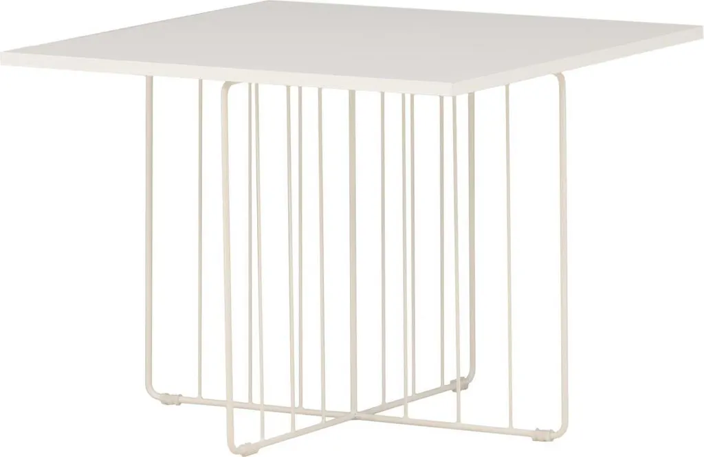 Table basse Dayton blanche facile à monter - Fini les salons encombrés
