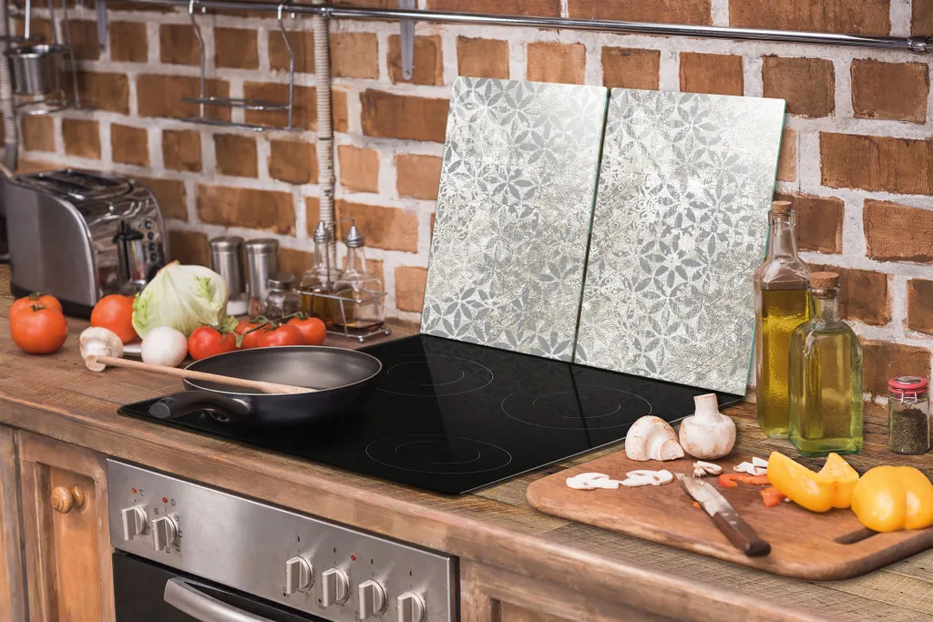 TMK Copri Fornelli In Vetroceramica 2 Pezzi 30x52 Cm – Paraschizzi E Tagliere