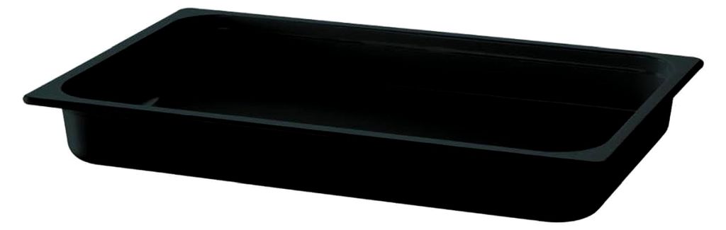 GN 1/1 Behälter "ECO LINE", 53 x 32,5 cm, Tiefe 65 mm, 7,1 Liter, Melamin, schwarz