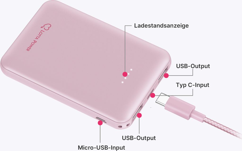 Lotta Power Powerbank 5000mAh Produktbild 3