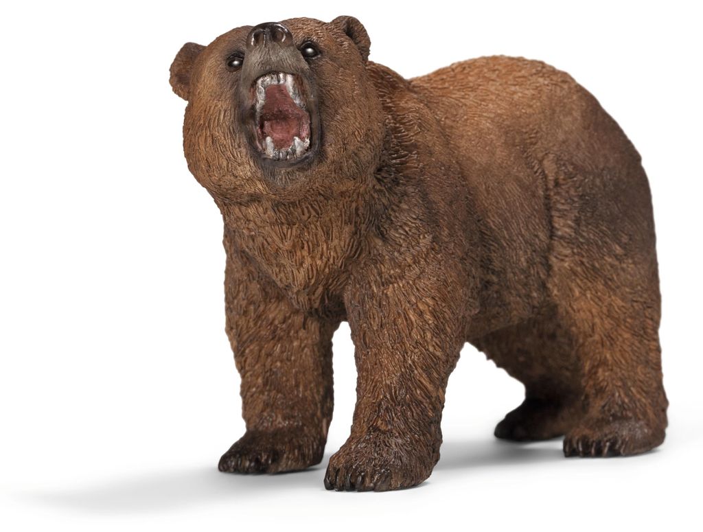 Schleich - Figure di animali, orso grizzly; 14685 Immagine del prodotto 