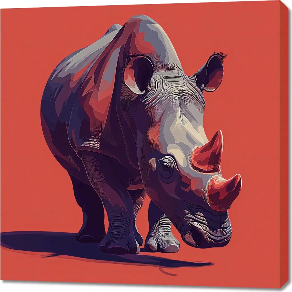 Habillez vos murs vides avec l'Image 90 x 90 cm Géant en marche XXL