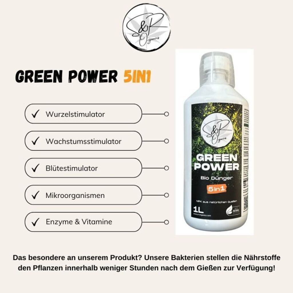 Green Power 5in1 Dnger 1 Liter von S&R Organics Dnger